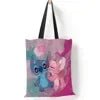 Stitch Canvas Shoulder Bag - Lilo & Stitch Anime Large Capacity Tote Bag for Women 7 32X37cm
