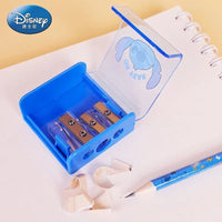 Stitch Cartoon Three-Hole Pencil Sharpener - Cute Design for Children and Students
