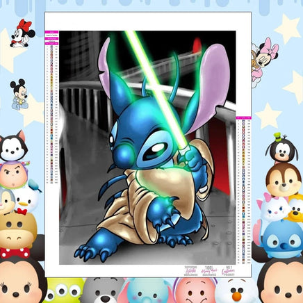 Stitch Diamond Painting Kit - Cute Lilo And Stitch Cartoon Design Full Drill Cross Stitch Mosaic 1