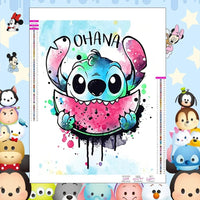 Stitch Diamond Painting Kit - Cute Lilo And Stitch Cartoon Design Full Drill Cross Stitch Mosaic 2