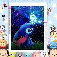Stitch Diamond Painting Kit - Cute Lilo And Stitch Cartoon Design Full Drill Cross Stitch Mosaic 10