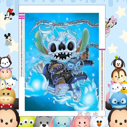Stitch Diamond Painting Kit - Cute Lilo And Stitch Cartoon Design Full Drill Cross Stitch Mosaic 4