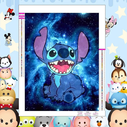 Stitch Diamond Painting Kit - Cute Lilo And Stitch Cartoon Design Full Drill Cross Stitch Mosaic 9