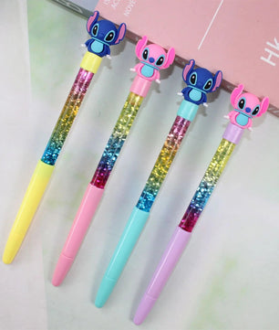 Stitch Doll Stationery Pen - Cute Anime Figure Writing Tool with Black Ink for Students - Lusy Store LLC
