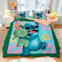 Stitch Duvet Cover Bedding Set Cute Cartoon Anime with Pillowcase Soft Microfiber 7