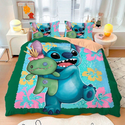 Stitch Duvet Cover Bedding Set Cute Cartoon Anime with Pillowcase Soft Microfiber 7