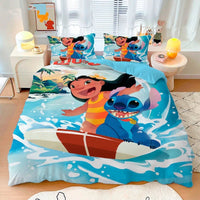 Stitch Duvet Cover Bedding Set Cute Cartoon Anime with Pillowcase Soft Microfiber 10