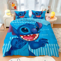 Stitch Duvet Cover Bedding Set Cute Cartoon Anime with Pillowcase Soft Microfiber 6