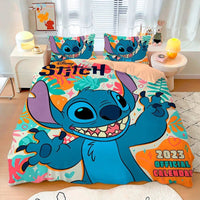 Stitch Duvet Cover Bedding Set Cute Cartoon Anime with Pillowcase Soft Microfiber 5