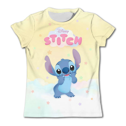 Stitch Graphic Children's T-Shirt - Girls/Boys Short-Sleeved Summer Casual Tee TX-PD244