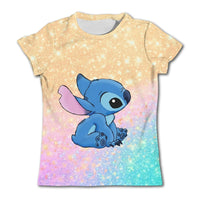 Stitch Graphic Children's T-Shirt - Girls/Boys Short-Sleeved Summer Casual Tee TX-PD237