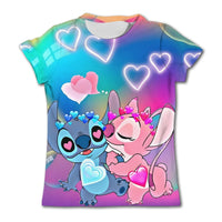 Stitch Graphic Children's T-Shirt - Girls/Boys Short-Sleeved Summer Casual Tee TX-PD235