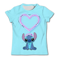 Stitch Graphic Children's T-Shirt - Girls/Boys Short-Sleeved Summer Casual Tee TX-PD242