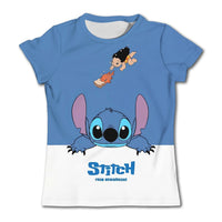 Stitch Graphic Children's T-Shirt - Girls/Boys Short-Sleeved Summer Casual Tee TX-PD227