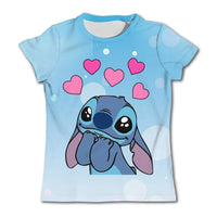 Stitch Graphic Children's T-Shirt - Girls/Boys Short-Sleeved Summer Casual Tee TX-PD228