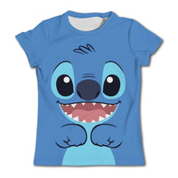 Stitch Graphic Children's T-Shirt - Girls/Boys Short-Sleeved Summer Casual Tee TX-PD239