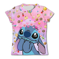 Stitch Graphic Children's T-Shirt - Girls/Boys Short-Sleeved Summer Casual Tee TX-PD240