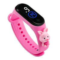 Stitch LED Waterproof Kids Digital Watch Spiderman Hulk Children Watch Sports Touch Electronic Animation Kids Gifts Style 4