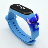 Stitch LED Waterproof Kids Digital Watch Spiderman Hulk Children Watch Sports Touch Electronic Animation Kids Gifts Style 12