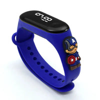 Stitch LED Waterproof Kids Digital Watch Spiderman Hulk Children Watch Sports Touch Electronic Animation Kids Gifts Style 2