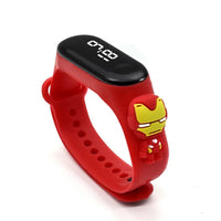 Stitch LED Waterproof Kids Digital Watch Spiderman Hulk Children Watch Sports Touch Electronic Animation Kids Gifts Style 1