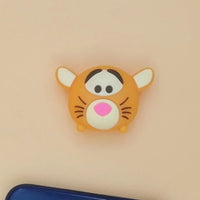 Stitch Mickey Cartoon Charger Cable Protector - iPhone USB Data Line Head Protection Cover Tigger