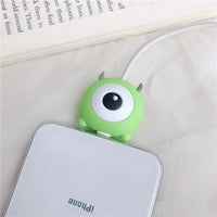 Stitch Mickey Cartoon Charger Cable Protector - iPhone USB Data Line Head Protection Cover Mike