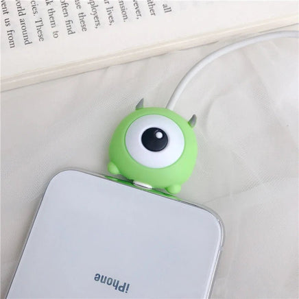 Stitch Mickey Cartoon Charger Cable Protector - iPhone USB Data Line Head Protection Cover Mike