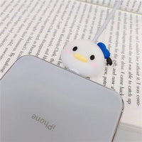Stitch Mickey Cartoon Charger Cable Protector - iPhone USB Data Line Head Protection Cover Donald Duck