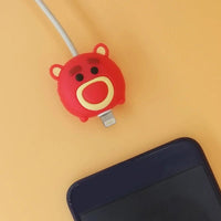 Stitch Mickey Cartoon Charger Cable Protector - iPhone USB Data Line Head Protection Cover Lotso
