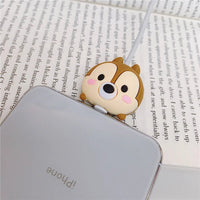 Stitch Mickey Cartoon Charger Cable Protector - iPhone USB Data Line Head Protection Cover Dale