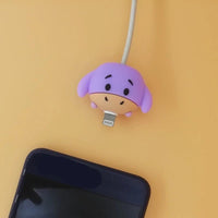 Stitch Mickey Cartoon Charger Cable Protector - iPhone USB Data Line Head Protection Cover Eeyore