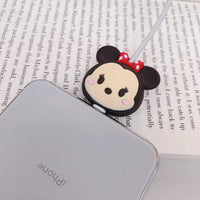 Stitch Mickey Cartoon Charger Cable Protector - iPhone USB Data Line Head Protection Cover Minnie Mouse