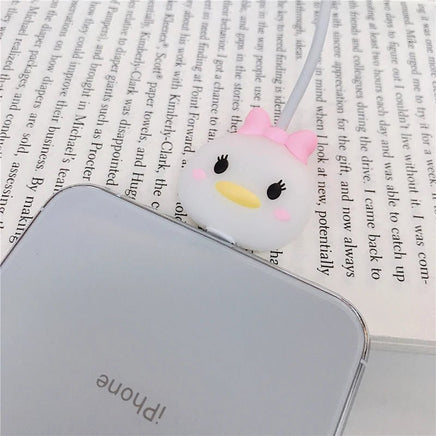 Stitch Mickey Cartoon Charger Cable Protector - iPhone USB Data Line Head Protection Cover Daisy Duck
