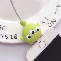 Stitch Mickey Cartoon Charger Cable Protector - iPhone USB Data Line Head Protection Cover Alien