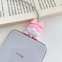 Stitch Mickey Cartoon Charger Cable Protector - iPhone USB Data Line Head Protection Cover Daisy Duck butt