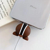 Stitch Mickey Cartoon Charger Cable Protector - iPhone USB Data Line Head Protection Cover Chip butt