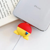 Stitch Mickey Cartoon Charger Cable Protector - iPhone USB Data Line Head Protection Cover Pooh Bear butt