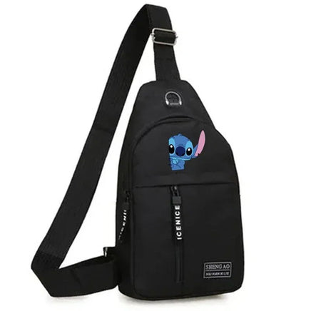 Stitch Multifunctional Chest Bag - Men's Trend Shoulder Bag, Outdoor Fashion Crossbody Bag - Lusy Store LLC