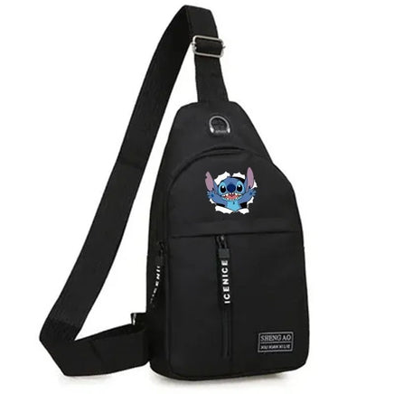 Stitch Multifunctional Chest Bag - Men's Trend Shoulder Bag, Outdoor Fashion Crossbody Bag - Lusy Store LLC
