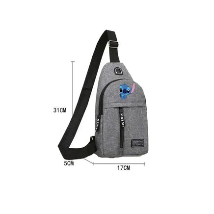 Stitch Multifunctional Chest Bag - Men's Trend Shoulder Bag, Outdoor Fashion Crossbody Bag - Lusy Store LLC