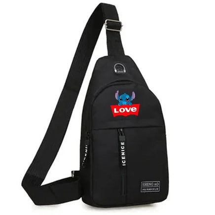 Stitch Multifunctional Chest Bag - Men's Trend Shoulder Bag, Outdoor Fashion Crossbody Bag - Lusy Store LLC