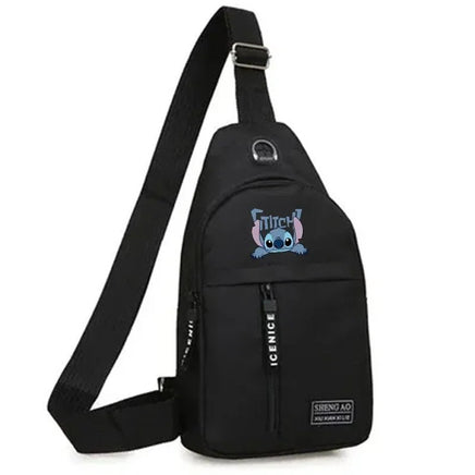 Stitch Multifunctional Chest Bag - Men's Trend Shoulder Bag, Outdoor Fashion Crossbody Bag - Lusy Store LLC