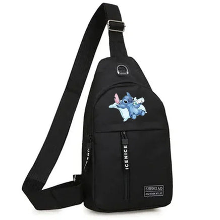 Stitch Multifunctional Chest Bag - Men's Trend Shoulder Bag, Outdoor Fashion Crossbody Bag - Lusy Store LLC
