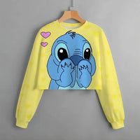 Stitch Patterned Spring Hoodies - Fashionable Girls' Long Sleeved Round Neck Sweaters 3
