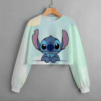 Stitch Patterned Spring Hoodies - Fashionable Girls' Long Sleeved Round Neck Sweaters 9