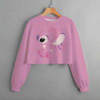 Stitch Patterned Spring Hoodies - Fashionable Girls' Long Sleeved Round Neck Sweaters 5