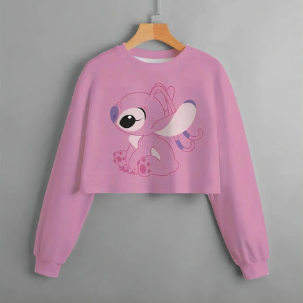 Stitch Patterned Spring Hoodies - Fashionable Girls' Long Sleeved Round Neck Sweaters 5