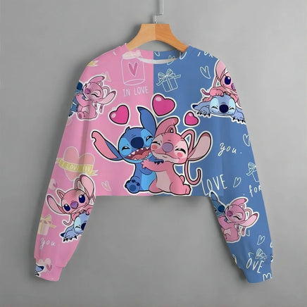 Stitch Patterned Spring Hoodies - Fashionable Girls' Long Sleeved Round Neck Sweaters 4