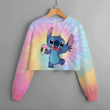 Stitch Patterned Spring Hoodies - Fashionable Girls' Long Sleeved Round Neck Sweaters 11